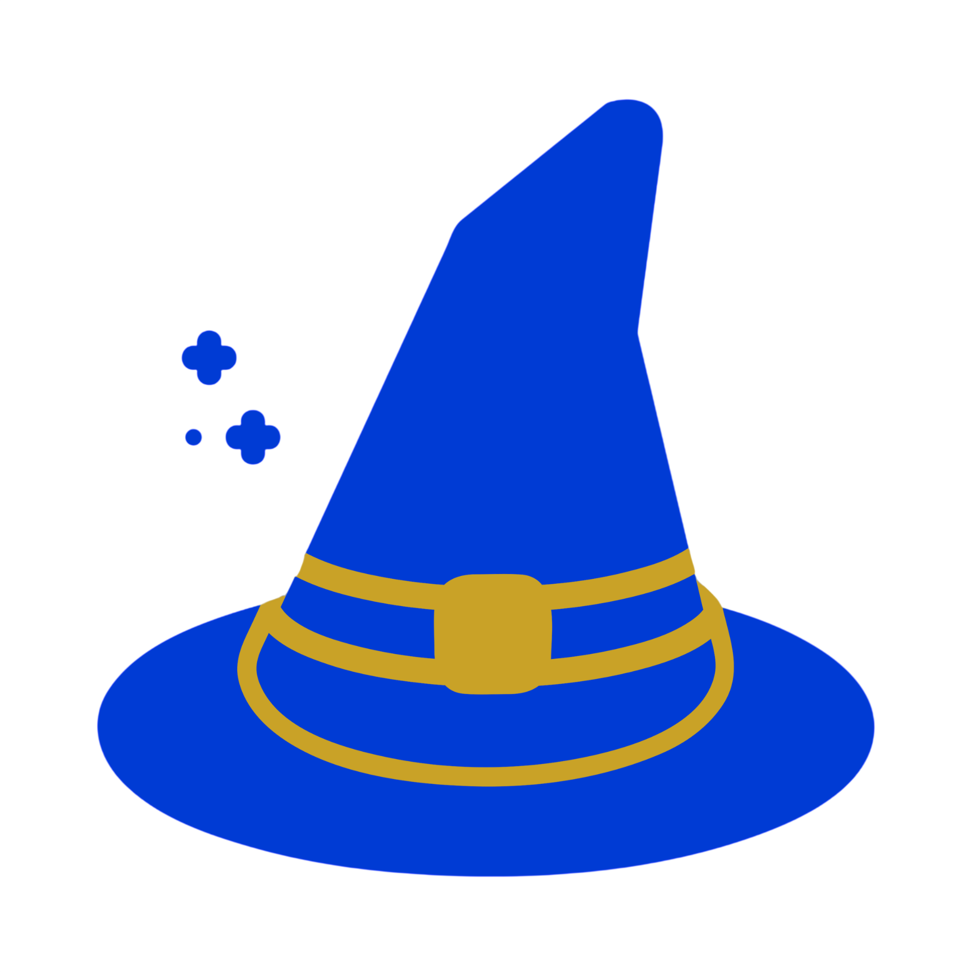 Blue wizard hat